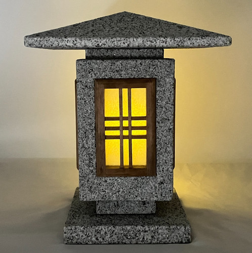Andon type stone - andon,
