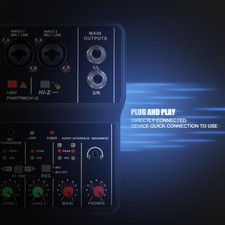 Interface audio USB Interface de console de mixage audio 16 bits / 49 kHz