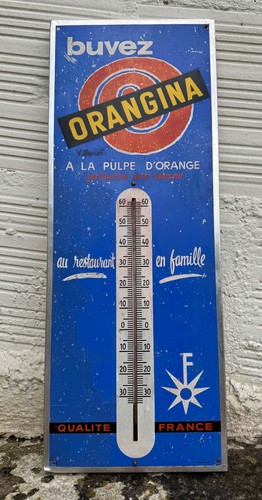 Ancien thermomètre tôle