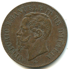 Italie 2 centesimi Victor Emmanuel II 1867 M n°4554