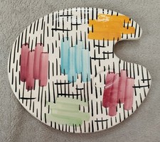 Dessous De Plat CÉRAMIQUE Style VALLAURIS Palette De Peintre Peinture Faïence 