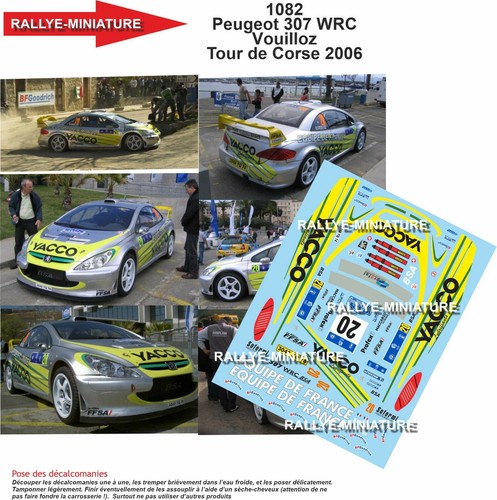 Decals ref 1082 - 1/18, peugeot