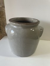 Pot en GRES VERNISSE Gris Collection Deco SHABBY Poterie Vintage