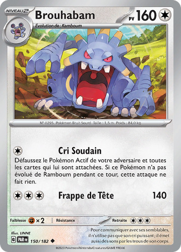 Carte pokémon brouhabam - carte,