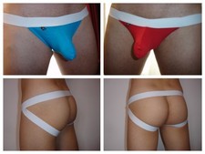 Lot de 20 jock strap taille S/M  coton 10 rouge + 10 bleu NEOFAN