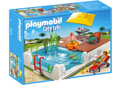 Playmobil 5575 piscine avec - playmobil,