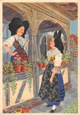 CPA ILLUSTRATEUR / HOMUALK / ALSACE / JEUNES FILLES DE HOERDT