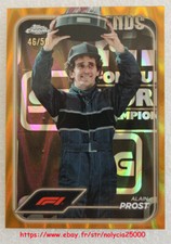 2024 F1 Topps Chrome Formula 1 #195 Alain Prost Gold RayWave Refractors /50