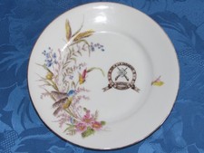 09E44 ANCIENNE ASSIETTE SOCIÉTÉ TIR A LA CARABINE L'ALLIANCE GRAVELINES HUTTES 