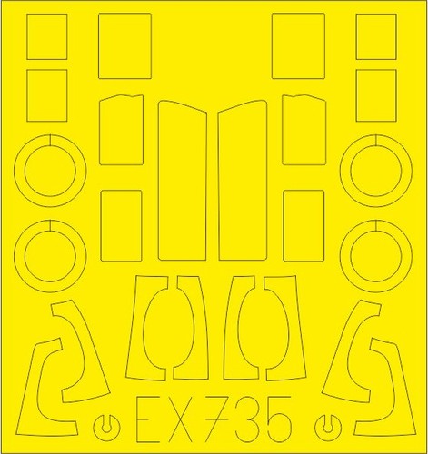 Accessoires eduard ex735 - eduard,