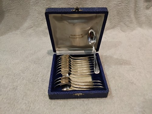 Cuillères moka métal - 12,