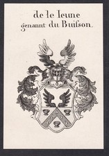De Le Leune Du Buisson Wappen