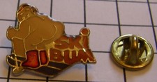 SKI BUM HUMOUR humourous vintage pin