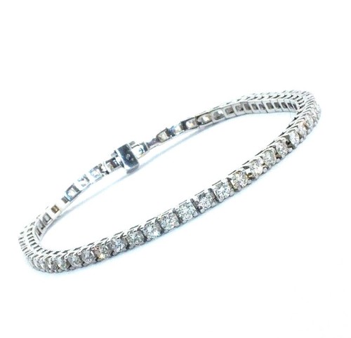 Bracelet tennis or blanc - bracelet,