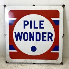 Plaque émaillée "Piles