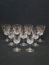 9 Verres A Vin Blanc Baccarat