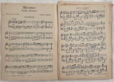 Partition Orchestre Maramao Carlos F. Agostoni Réduction V. Billi Années 30