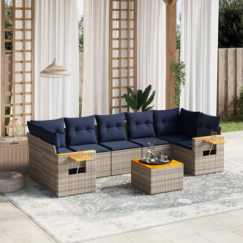 Salon jardin avec coussins - avec,