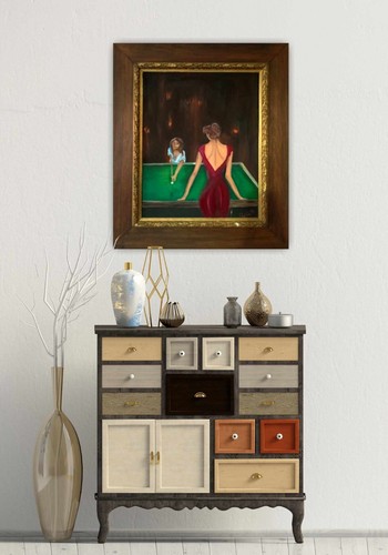 Tableau suzon billard entre - ",