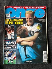 MAGAZINE FOOTBALL ONZE MONDIAL SPECIAL EURO 96 ALLEMAGNE EN OR JUILLET 1996 N°90