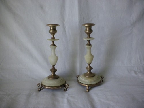 Bougeoirs laiton et - 2, en