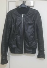Veste en cuir noir - Taille M
