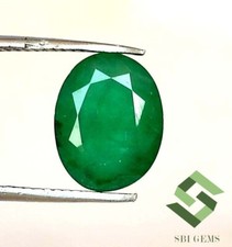 1.87 Cts Certifié Naturel Émeraude Coupe Ovale 9x7 MM non Traité Ample Gemme