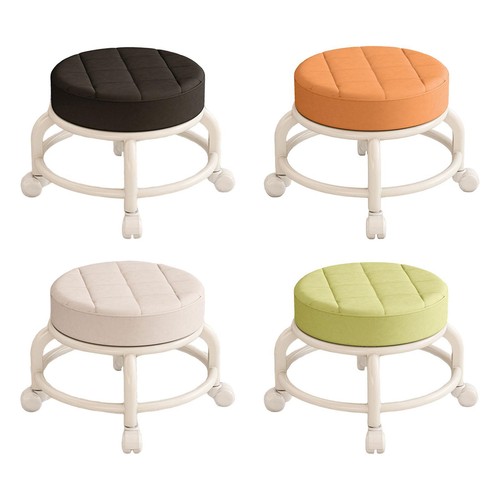 Tabouret roulettes rond - roulettes,