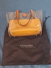 Sac à Main en Vinyle Transparent Pourchet Paris - Très Bon État 