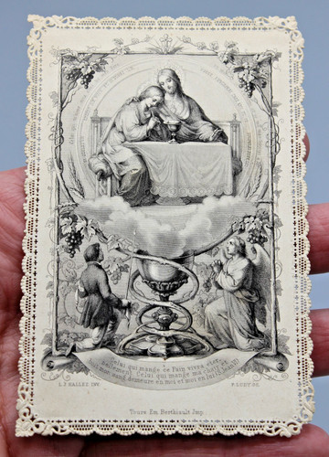 Ancienne image pieuse canivet - ancienne,