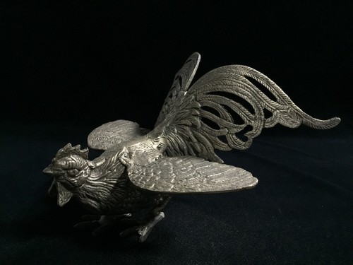 N0574 statue vintage coq - statue,