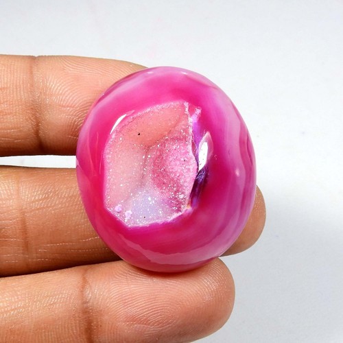 Agate onyx rose - rose, cabochon