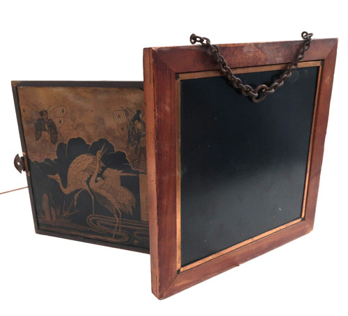 Triptyque miroir barbier à - triptyque, de