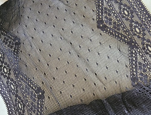 Dentelle noire de large - dentelle,