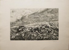 Renzo Vespignani Acquaforte Ferraille 70x50 Signé Numéroté 100 Exemplaires 1982