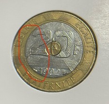 ?? 20 FRANCS - MONT SAINT MICHEL - 1992 - RARE FAUTE ??