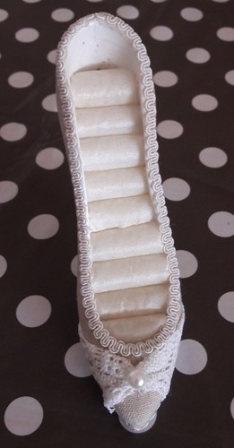 Chaussure porte bagues shabby - chaussure,