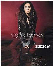 PUBLICITE ADVERTISING 2011  IKKS vetements portés par Virgignie Ledoyen