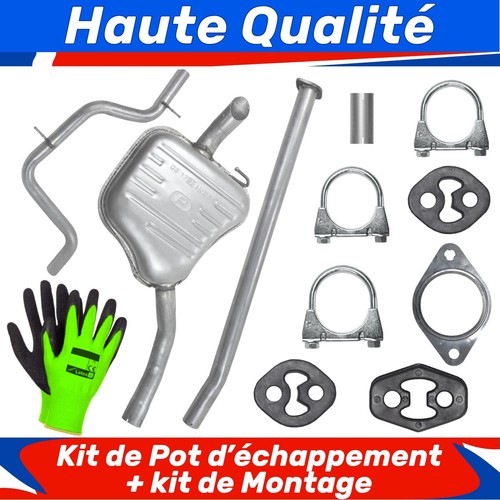 Kit pot échappement pour - kit, de