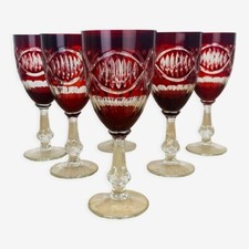6 verres à vin cristal