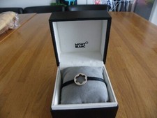 BRACELET ARGENT 925 MONTBLANC DANS BOITE COFFRET ECRIN - FIL SATIN- AUTHENTIQUE