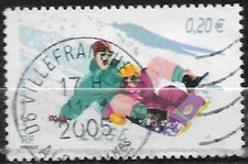 FRANCE oblitéré 2004 Les sports de glisse Luge Y&T N° 3695
