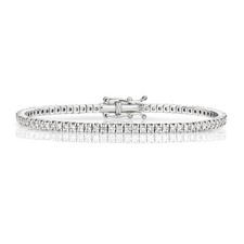 Bracelet Tennis Femme Or Blanc