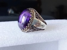 Chevalière fait à la main en Argent Massif 925 Ottoman de la haute joaillerie