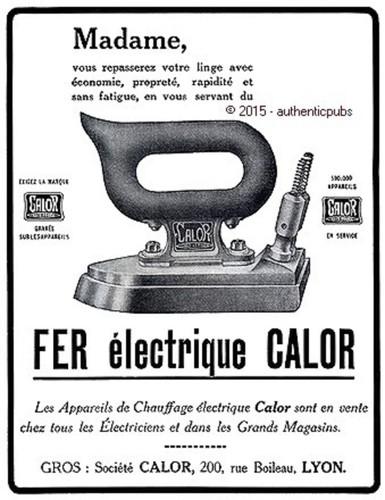 Publicite calor fer - calor,