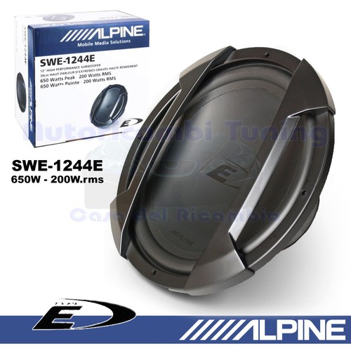 Subwoofer alpine swe 1244e - subwoofer, 12"