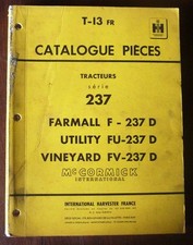 237D - Catalogue Pieces IH Etat - Bon Etat Occasion