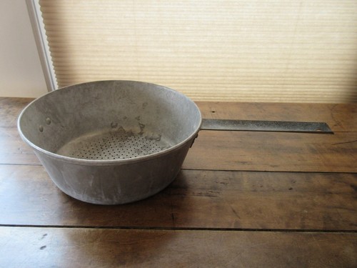 Vintage aluminum strainer - vintage,