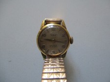 MONTRE FEMME  MECANIQUE VINTAGE  MARQUE  PAX  PLAQUE OR    FONCTIONNELLE