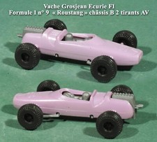 Vache Grosjean Ecurie F1, Formule 1 n° 9 violet« Roustang » châssis Bb